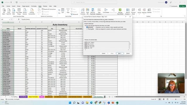 Excel 2021 Text to Columns Tools