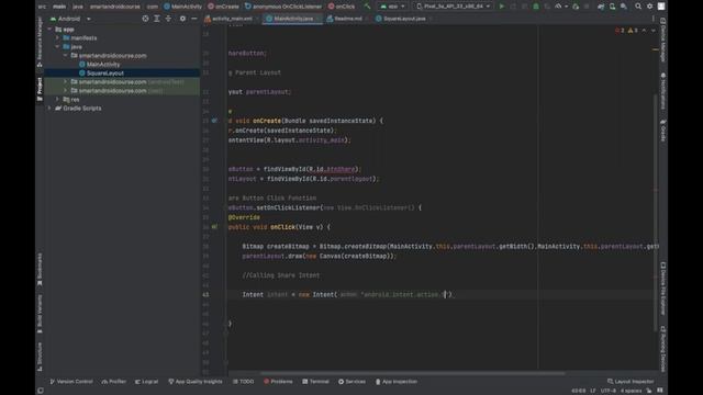Android Share your XML layout On WhatsApp