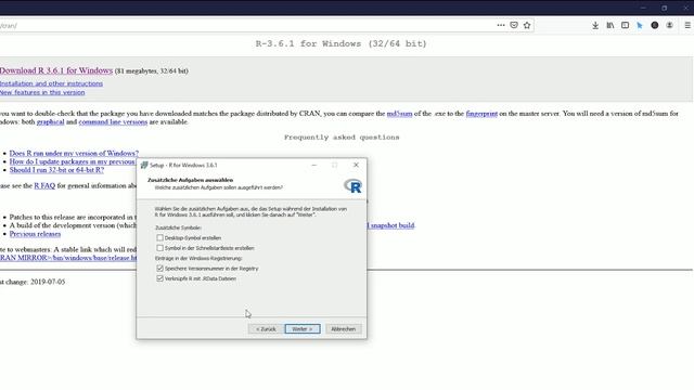 R installieren (Windows) und RStudio installieren
