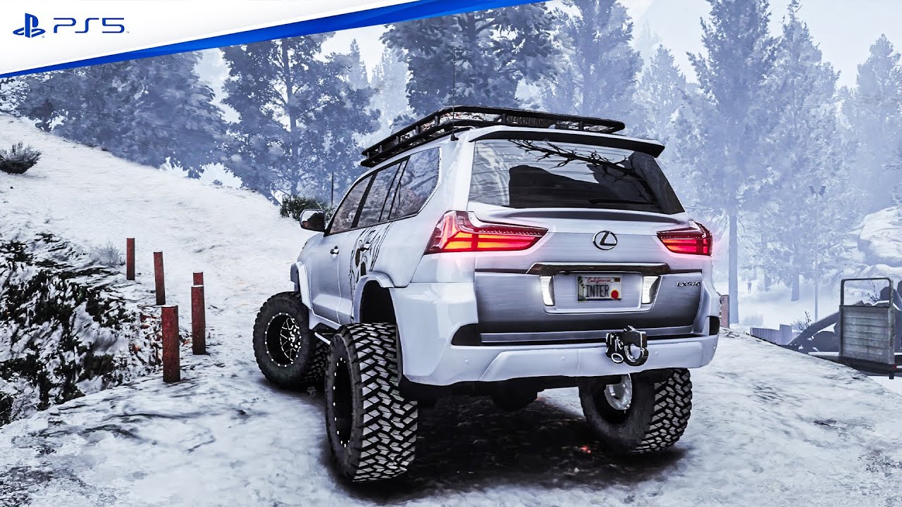 GTA V: Ультрареалистичный графический мод на RTX™ 4090 - Реалистичная снежная погода и бездорожье!