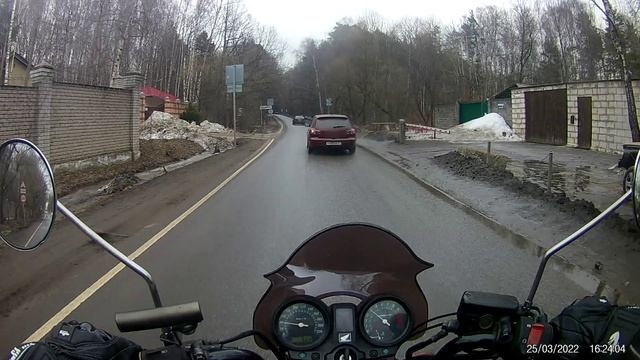 Honda CBF 500ABS на МКАД и в городе..mp4