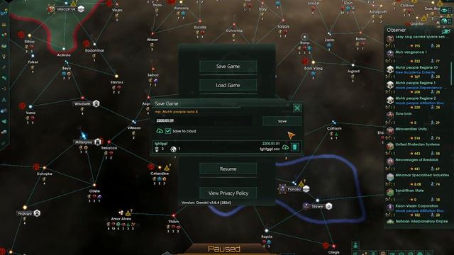 Stellaris: advanced start grand admiral, crisis year 100 4x str: 2x player part 24