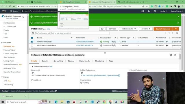 AWS Tutorials - 21 - Attach Elastic/Static IP to an EC2 Instance | AWS tutorials | AWS Step By Step