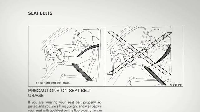 2012 NISSAN Pathfinder - Seat Belt Warning Light and Chime