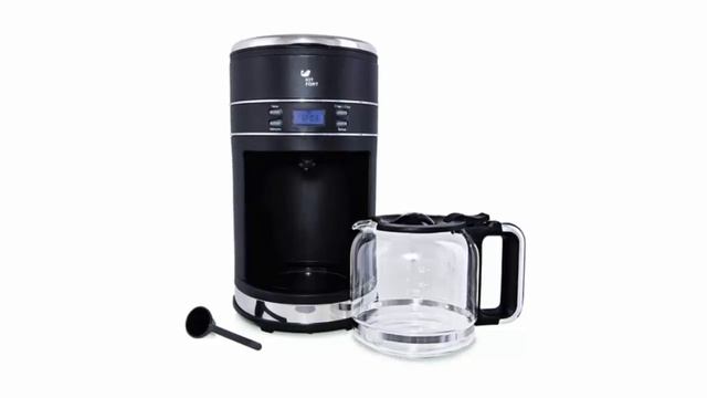 Кофеварка капельная Kitfort КТ-704 цвет чёрный используемый кофе молотый с дисплеем гарантия 1 год