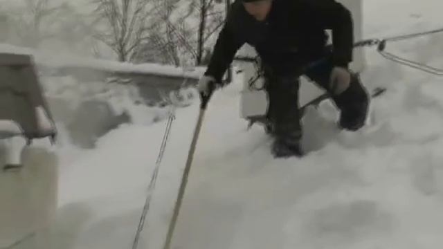 очистка кровли от снега