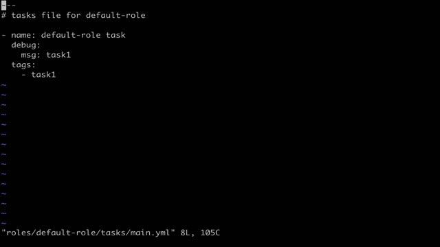 How to use Ansible include_role