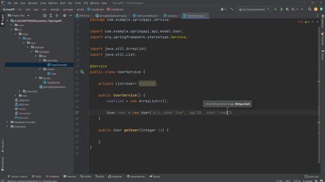 How to create an REST API in Spring boot using Java