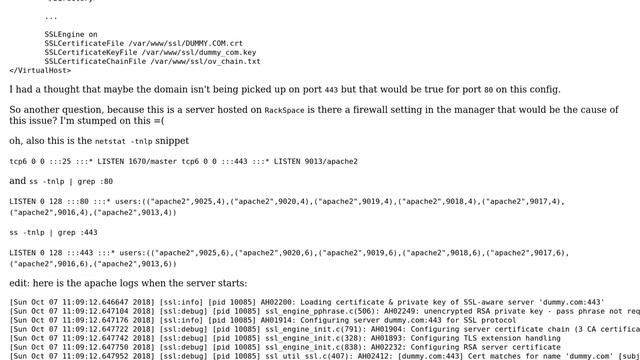 DevOps & SysAdmins: apache 443 connection refused error