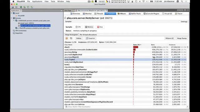 Scala Debugging With Remote VisualVM Part2 - Heap Dump