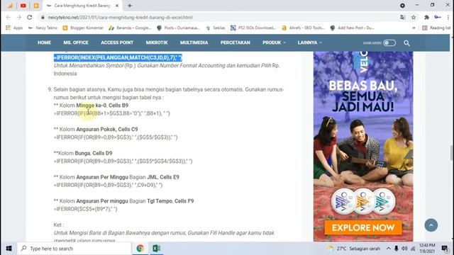 Cara Membuat Aplikasi Kredit Barang di Excel [Lengkap]