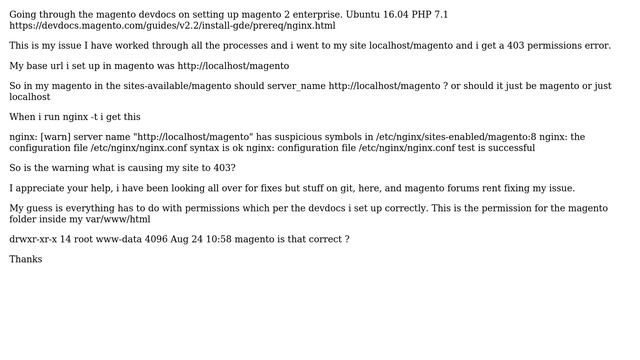 Magento: Nginx Magento 2 403 (2 Solutions!!)