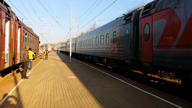 Олимпийский поезд! ЭП20-029 со специальным поездом Москва-Адлер