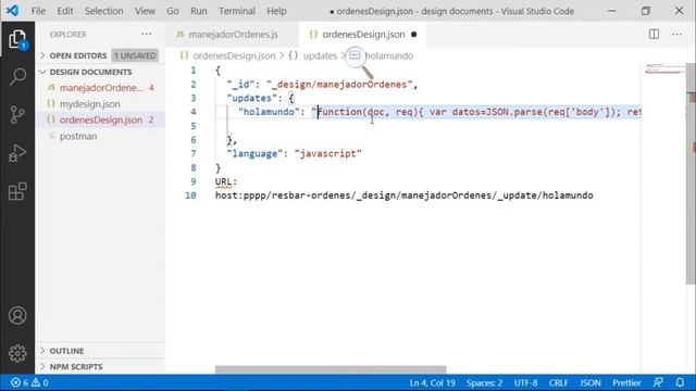 12 CouchDB design documents hola mundo