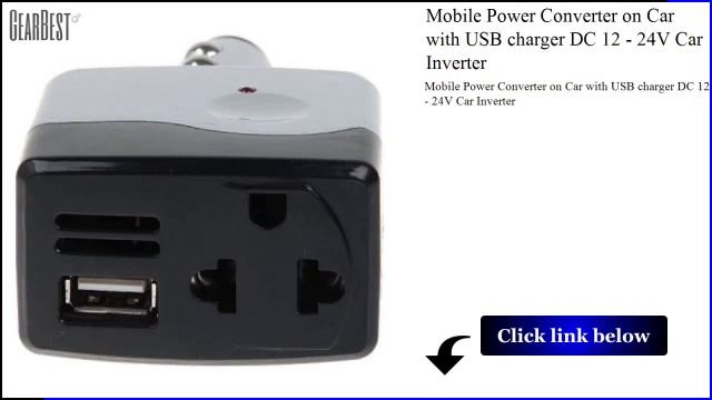 Power inverter converter usb charger mobil DC 12-24V ke AC 220V