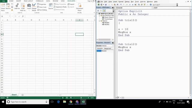 7. Excel VBA - Scope and Life of Variable and Importance of Option Explicit