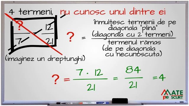 Aflarea Unui Termen Necunoscut Al Unei Proportii