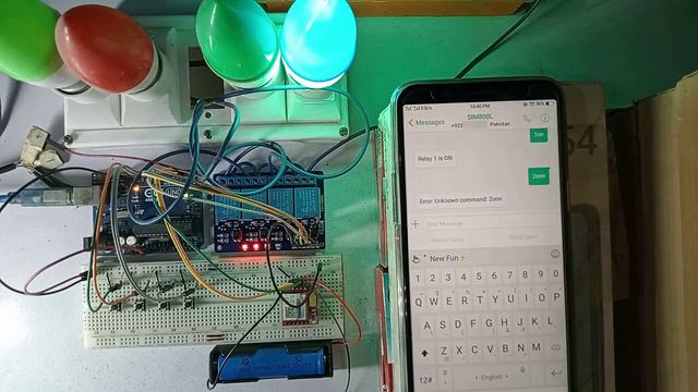 SIM800L Home Automation Project Using Arduino and Push Buttons