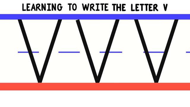 Write the Letter V