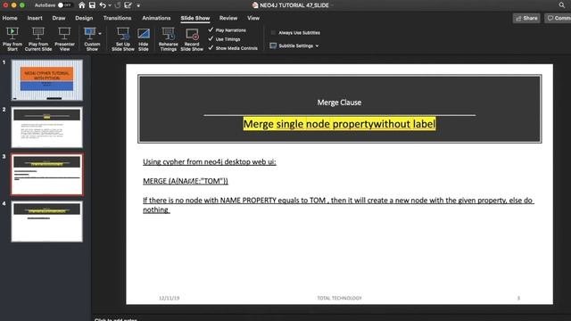 NEO4JNEO4J TUTORIALNeo4j PythonNeo4j GraphDatabaseMerge Node With Property Without LabelPART:4