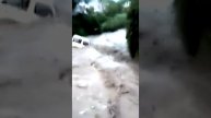 Автомобиль уносит мощным потоком воды в Йемене