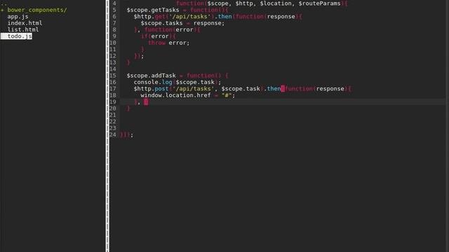 Nodejs  expressjs  mongodb web app 7: TODO-list - addingremoving tasks