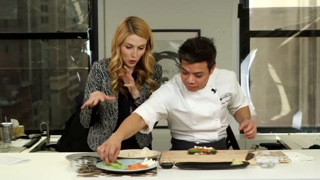 How to Make a Smoked Salmon Sushi Roll with Hung Huynh | POPSUGAR Cookbook