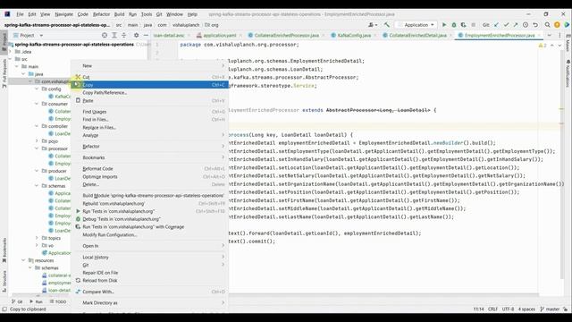 Kafka Stream Processor Api implementation with Spring Boot | Stateless Operations