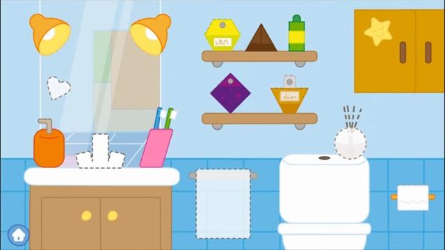 Формы и цвета(силуэты) - игра для детей