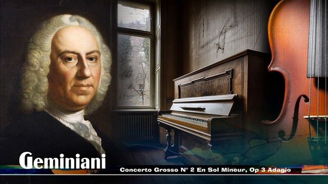 Francesco Geminiani ♬ Concerto Grosso N° 2 En Sol Mineur, Op 3   Adagio