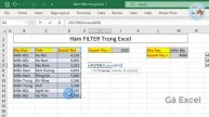 Lọc dữ liệu vô cùng đơn giản với hàm Filter trong Excel