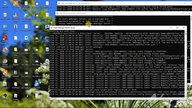 11.how to run oracle forms adn weblogic admin Server Part-2