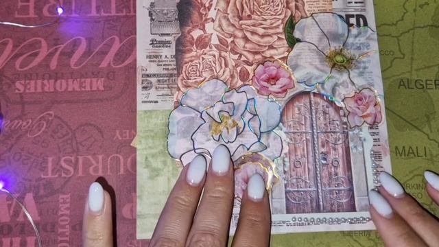 Scrapbooking /  Relaxing Sounds ?♀️ Скрапбукинг / Асмр / 스크랩북 ? スクラップブッキング /Asmr ❤️ Journal