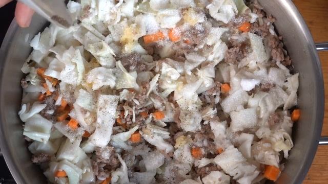 Суп с капустой и мясным фаршем «Голубец»