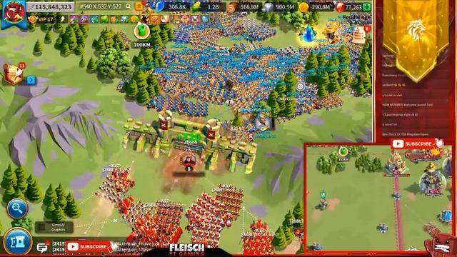 Anthem Kingsland Opening! LIVE ? 1415 (Rhony & Fleisch) vs K13 K17 - Rise of Kingdoms ROK Fleisch