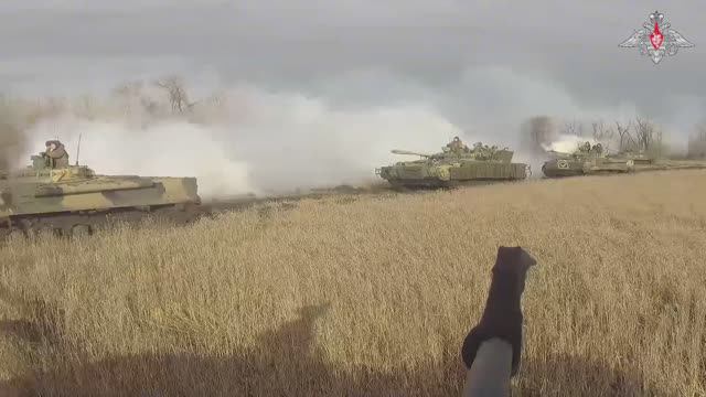 Боевая работа танкистов ВВО - Так освобождали Новомихайловку