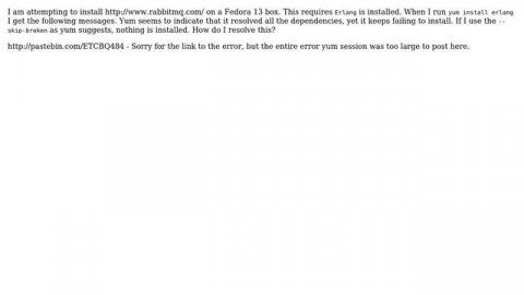 DevOps & SysAdmins: Erlang install error on Fedora 13 (2 Solutions!!)