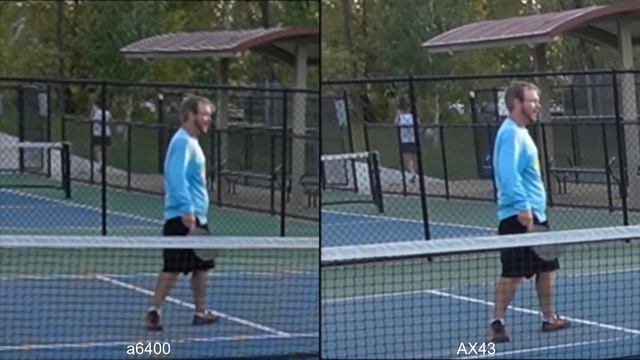 Pickleball camera compare: Sony a6400 vs Sony FDR-AX43