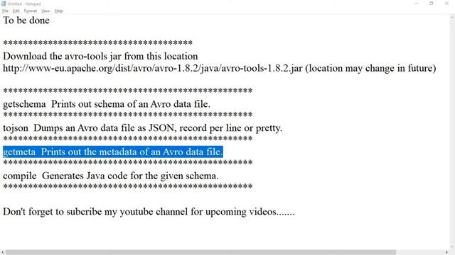 AVRO TOOLS - ALL ABOUT AVRO DATA FILE