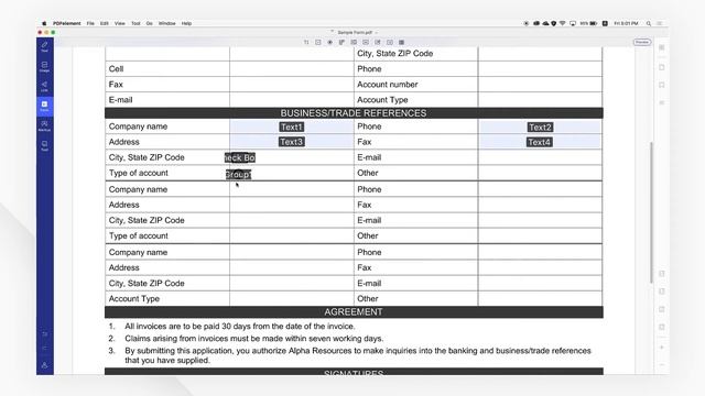 Cómo crear formularios PDF rellenables en Mac