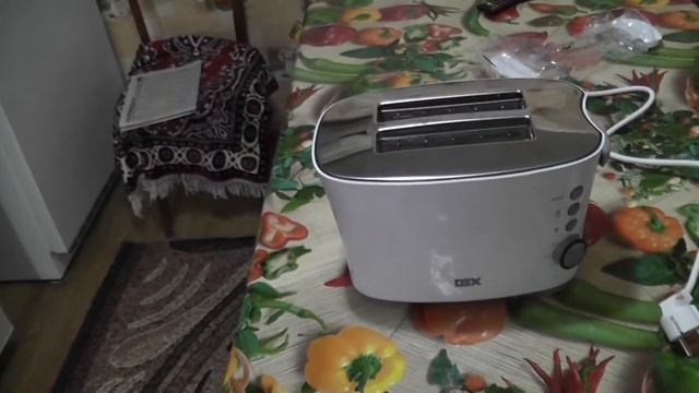 Тостер DEX DT-212W/B. Распаковка и тестирование. Быстро! Легко! Вкусно!