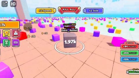 Игра про кубики, где надо съедать других, а самому становится больше.