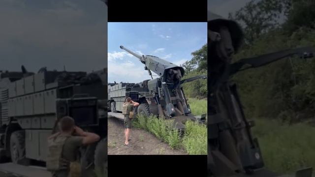 САУ Caesar . Эффективная денацификация русских. Сила, мощь.