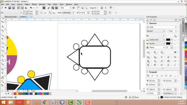 Corel Draw Learning In Tamil Day 24