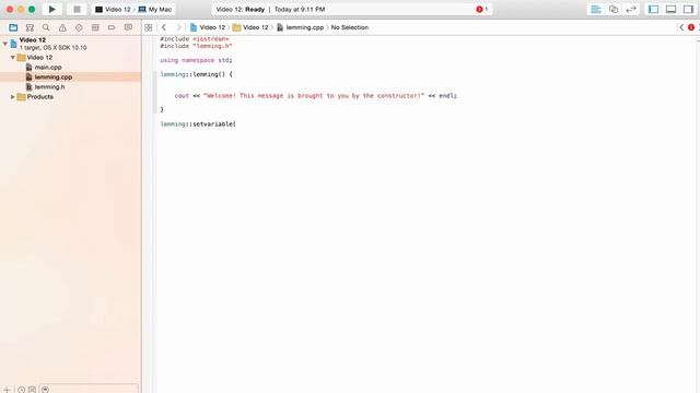 Private Class Variables - C++ Programming Tutorial #12 (PC / Mac 2015)