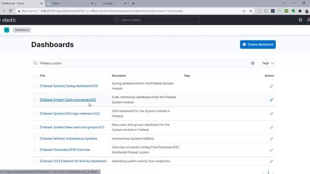 Filebeat monitorizacion