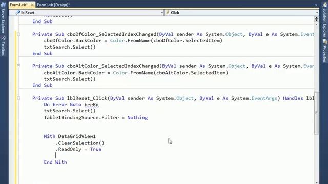 Visual Basic .Net : Search in Access Database - DataGridView BindingSource Filter (Part 1/2)