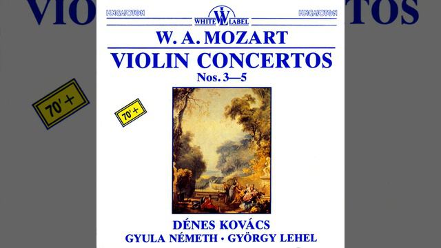 Concerto No. 5 for violin and orchestra in A Major K. 219: II. Adagio in E major K.261
