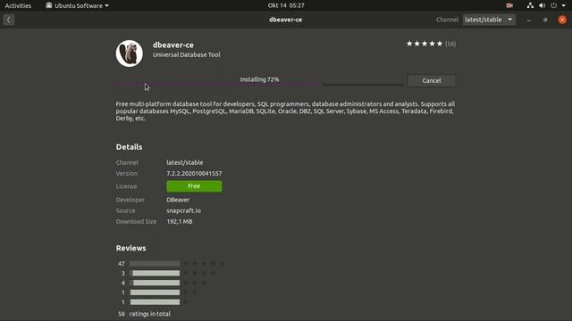 Install DBeaver 7.2.2 on Ubuntu 20.04.1 LTS ( Focal Fossa ) GUI Method
