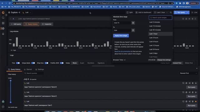 Bahmni monitoring on Kubernetes